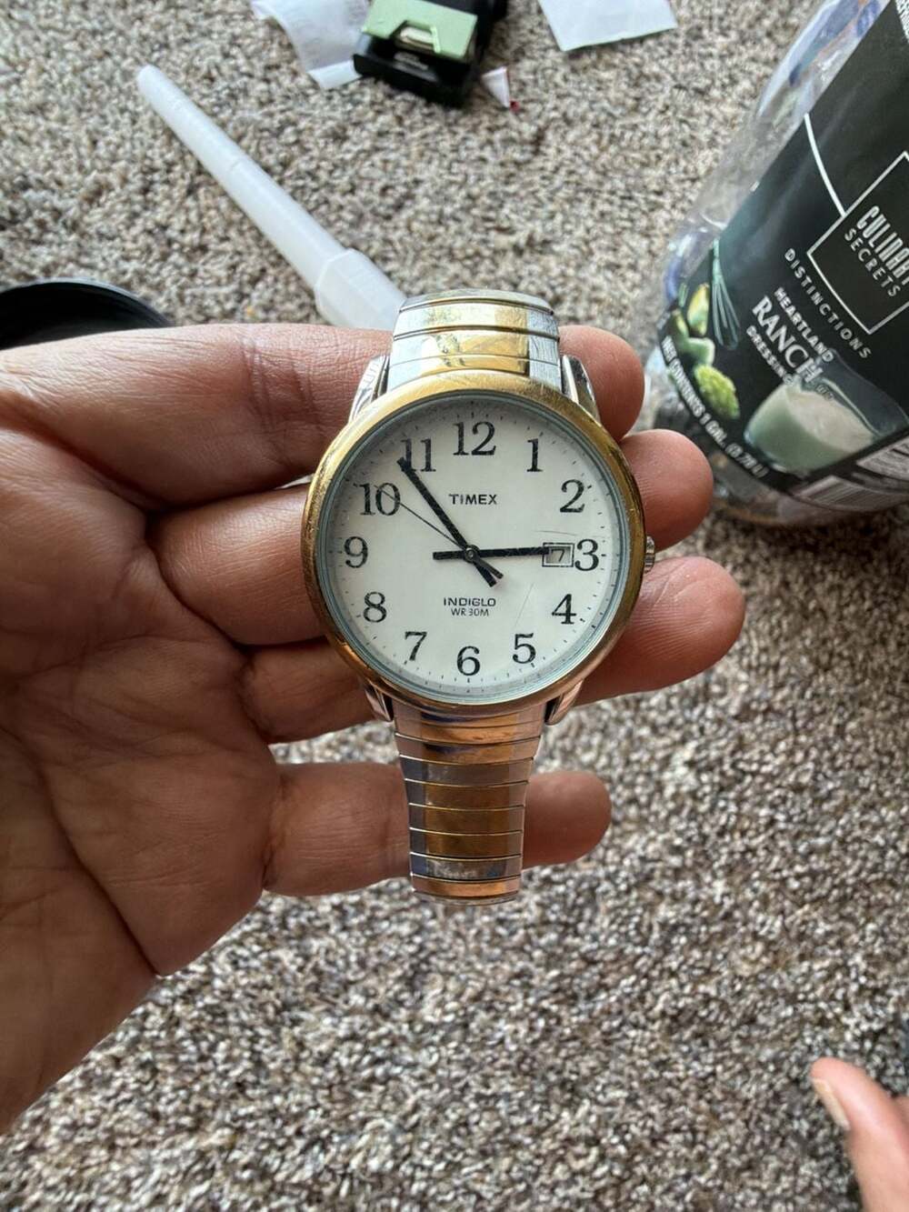 Timex Easy Reader Men's Two-Tone Stainless Steel Expansion Band Watch